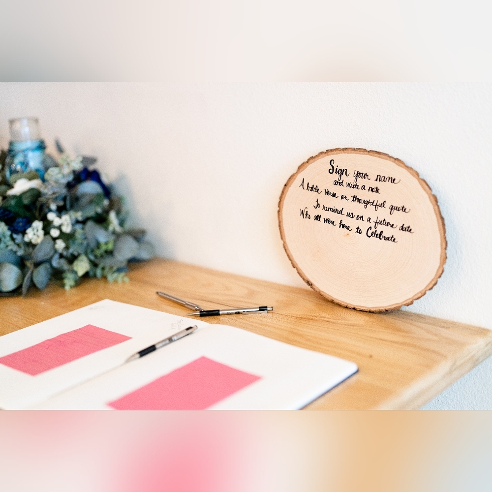 Wedding guestbook sign